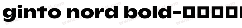 ginto nord bold字体转换